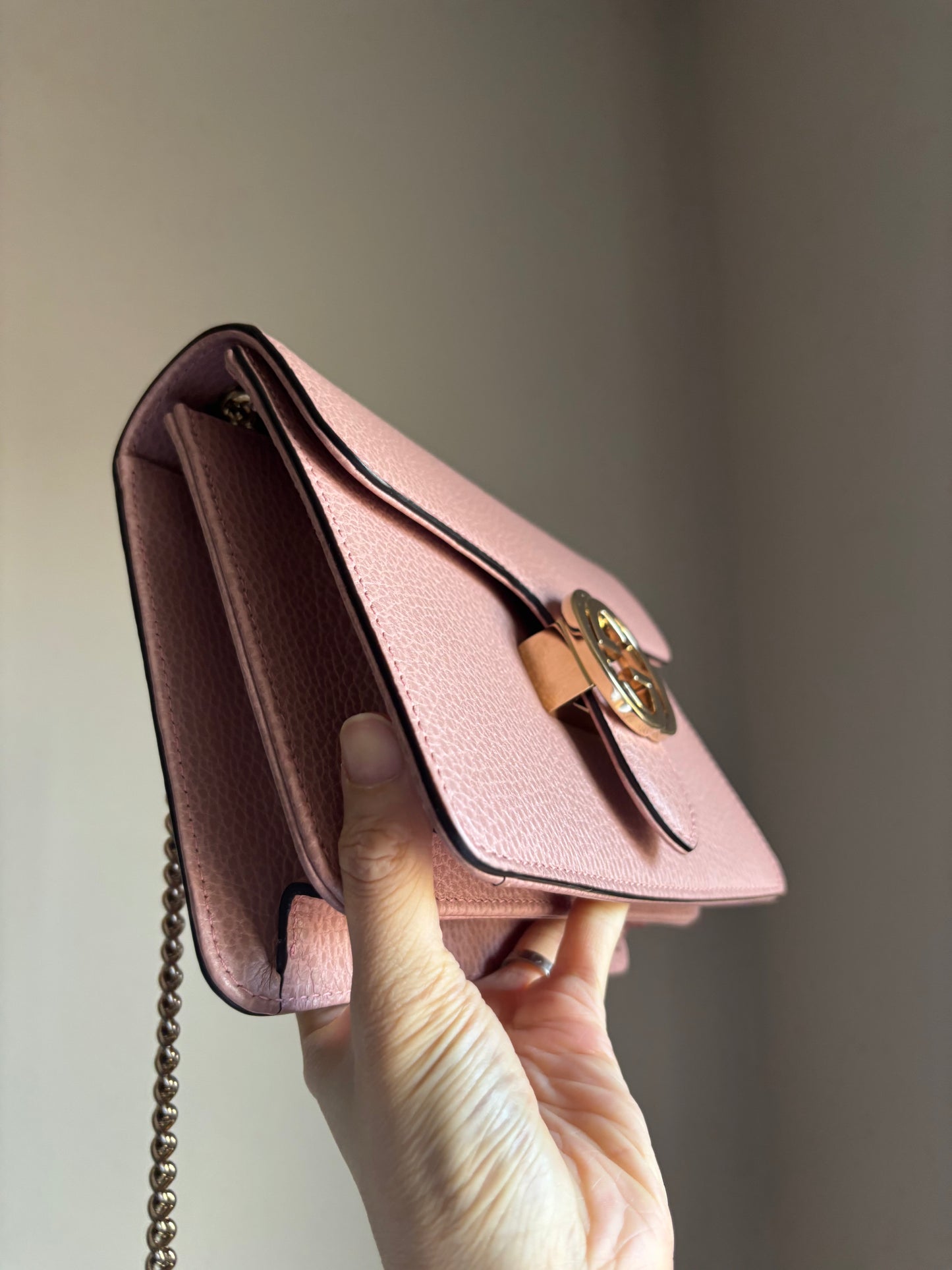 ❗️SOLD❗️Interlocking Small Bag in Blush Pink
