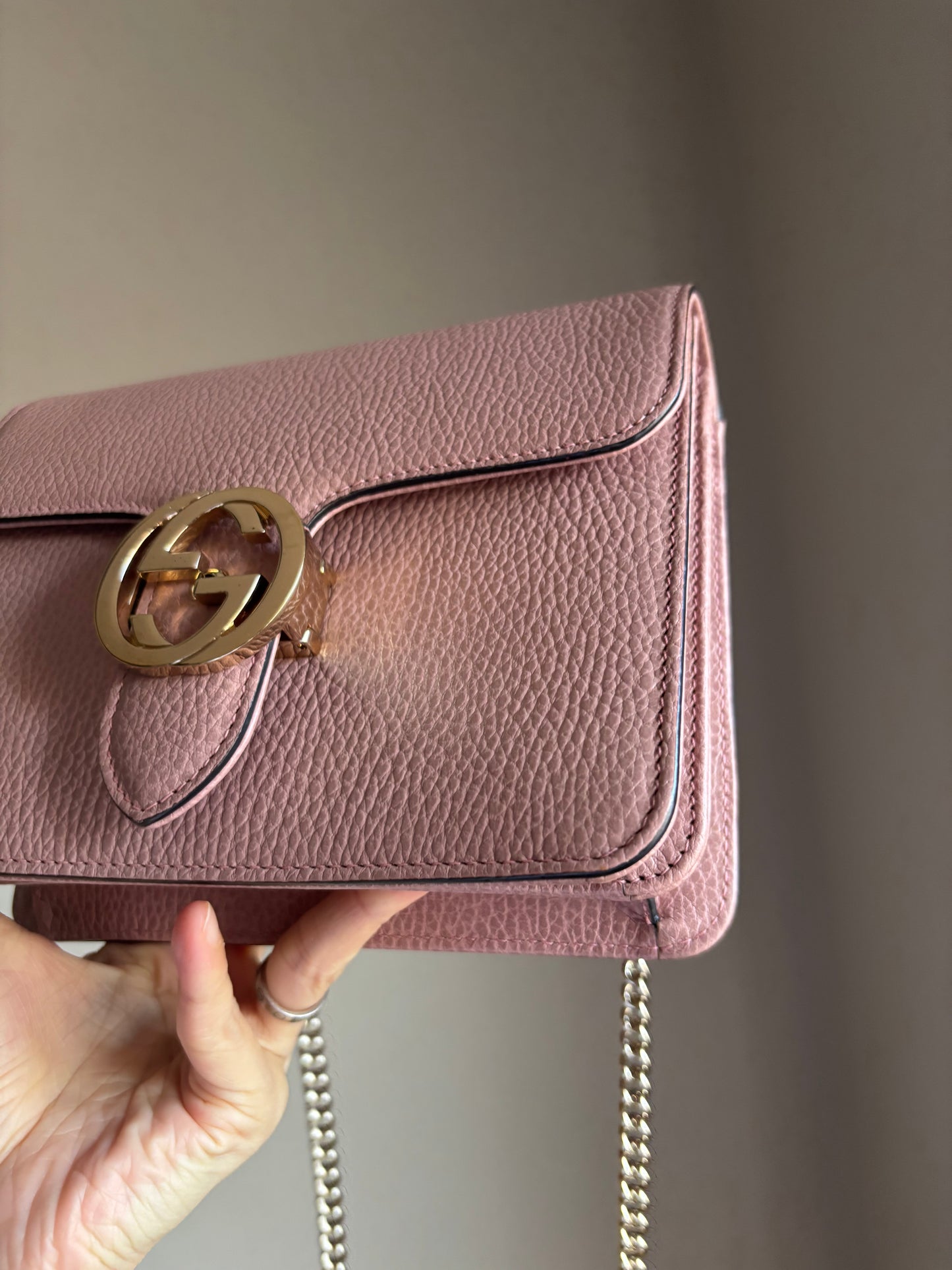 ❗️SOLD❗️Interlocking Small Bag in Blush Pink