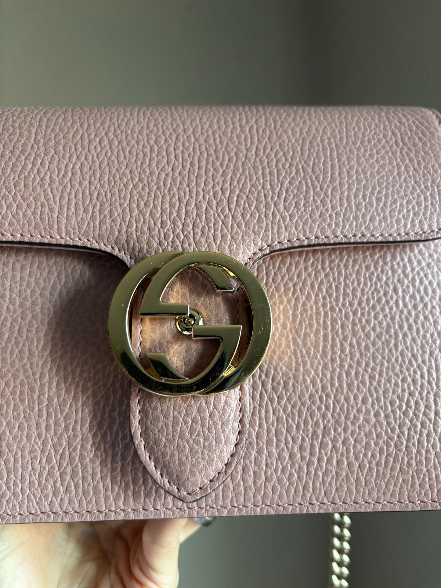 ❗️SOLD❗️Interlocking Small Bag in Blush Pink