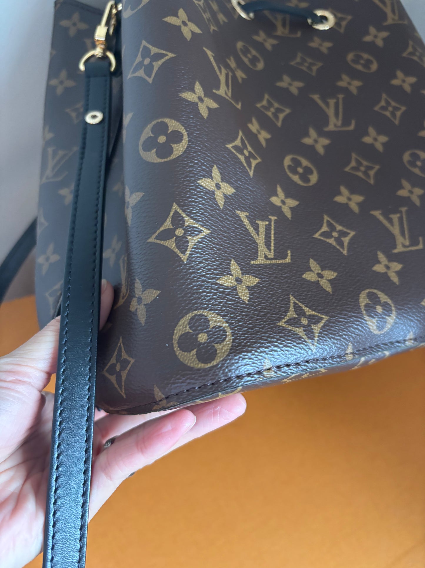 ❗️SOLD❗️Neonoe monogram black (microchip)